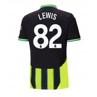 Maglia Calcio Manchester City Rico Lewis #82 Seconda Divisa 2024-25 Manica Corta